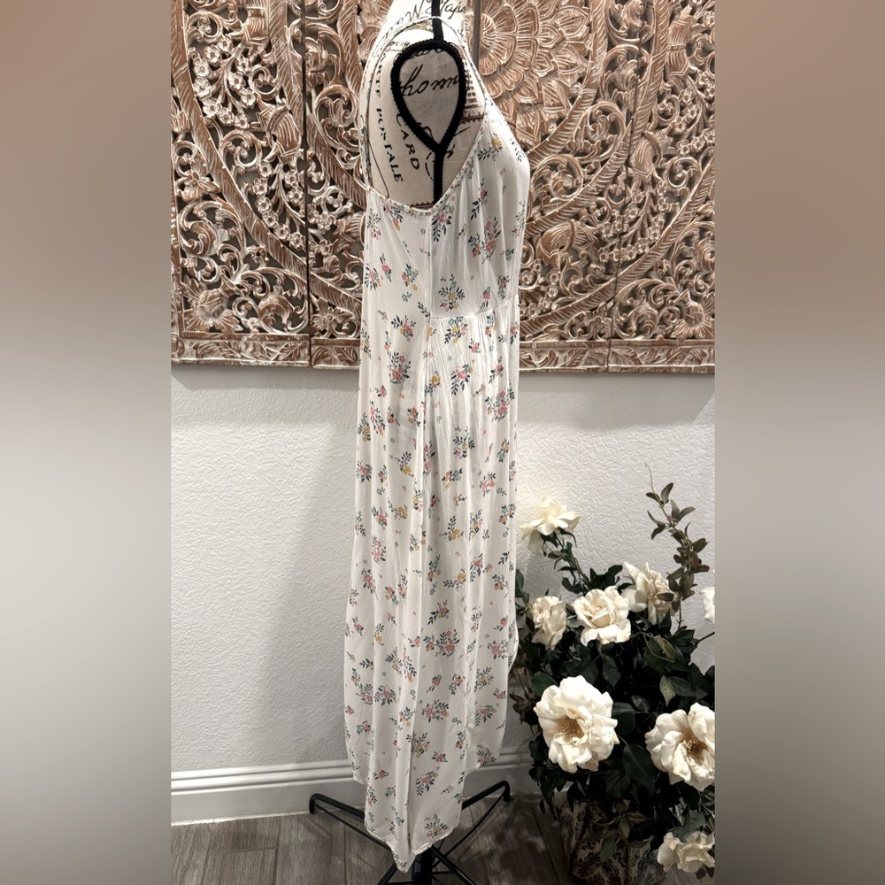 Mudd Super Soft Dainty Floral Boho Country Chic Faux Wrap Midi Summer Dress - Picture 7 of 13